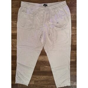 Renua Jogger Pants Drawstring Waist Casual Comfy‎ Beige XL